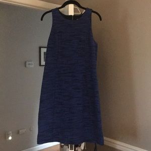 Blue/black tweed like dress.